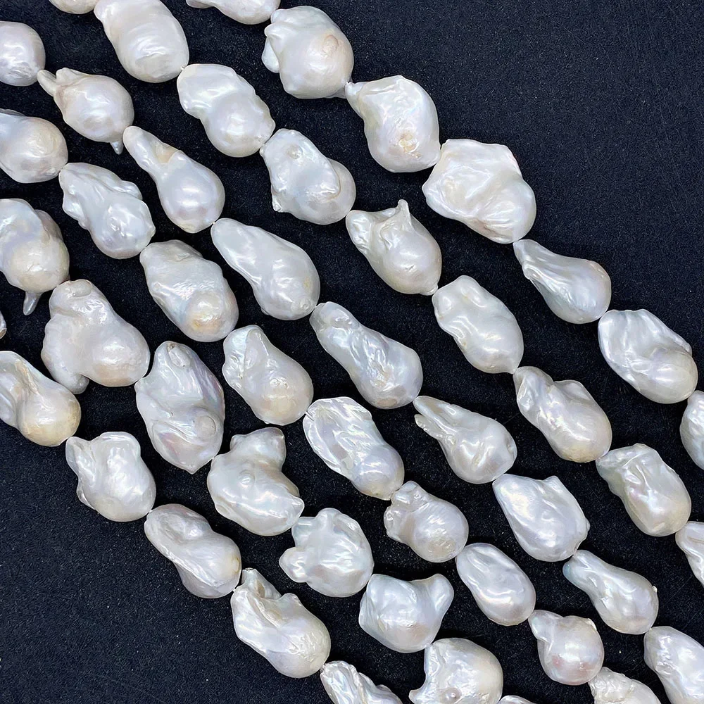 High Quality Natural Freshwater Pearls Irregular Baroque Tail Beads 17-30mm Make Elegant Jewelry DIY Necklace Earrings Accessory