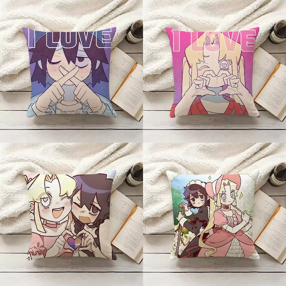 I Love Amy AMY x BIBI Anime Pillow Cover Sofa Cushion Cover Home Room Decoration Children Gift