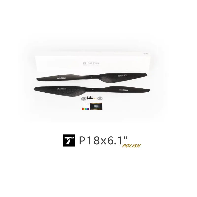 

T-MOTOR Carbon Fiber Propellers 2PCS P18x6.1 Lightweight Multicopter Drone Props DIY Parts for Enhanced Flight Performance