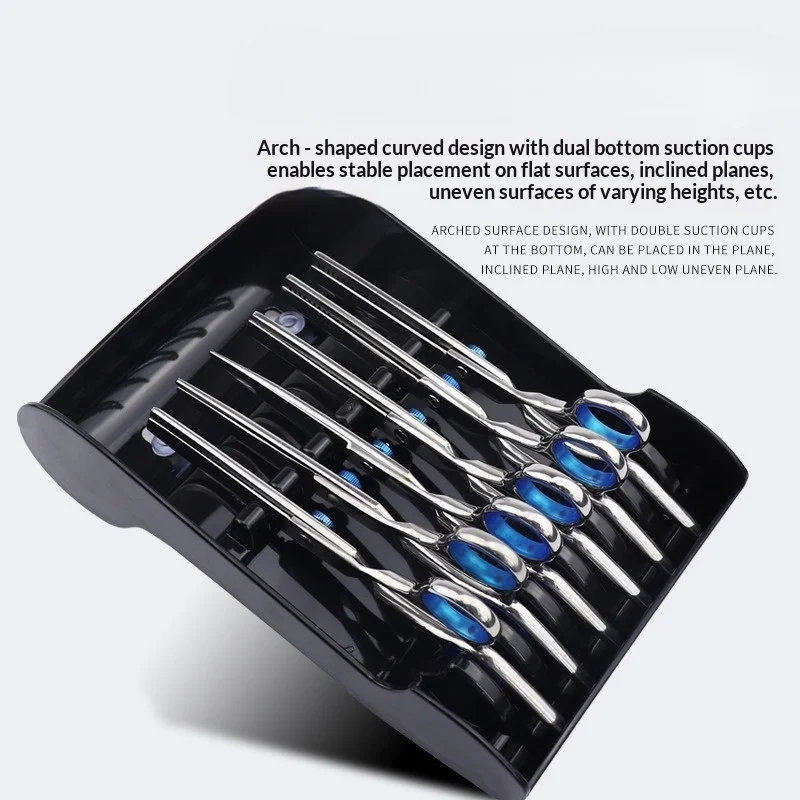 1 Stück Friseurscherenhalter Professioneller Haarschneidescheren-Ständer für Stylisten Scherenorganizer Aufbewahrung Styling-Werkzeug – Detail 5