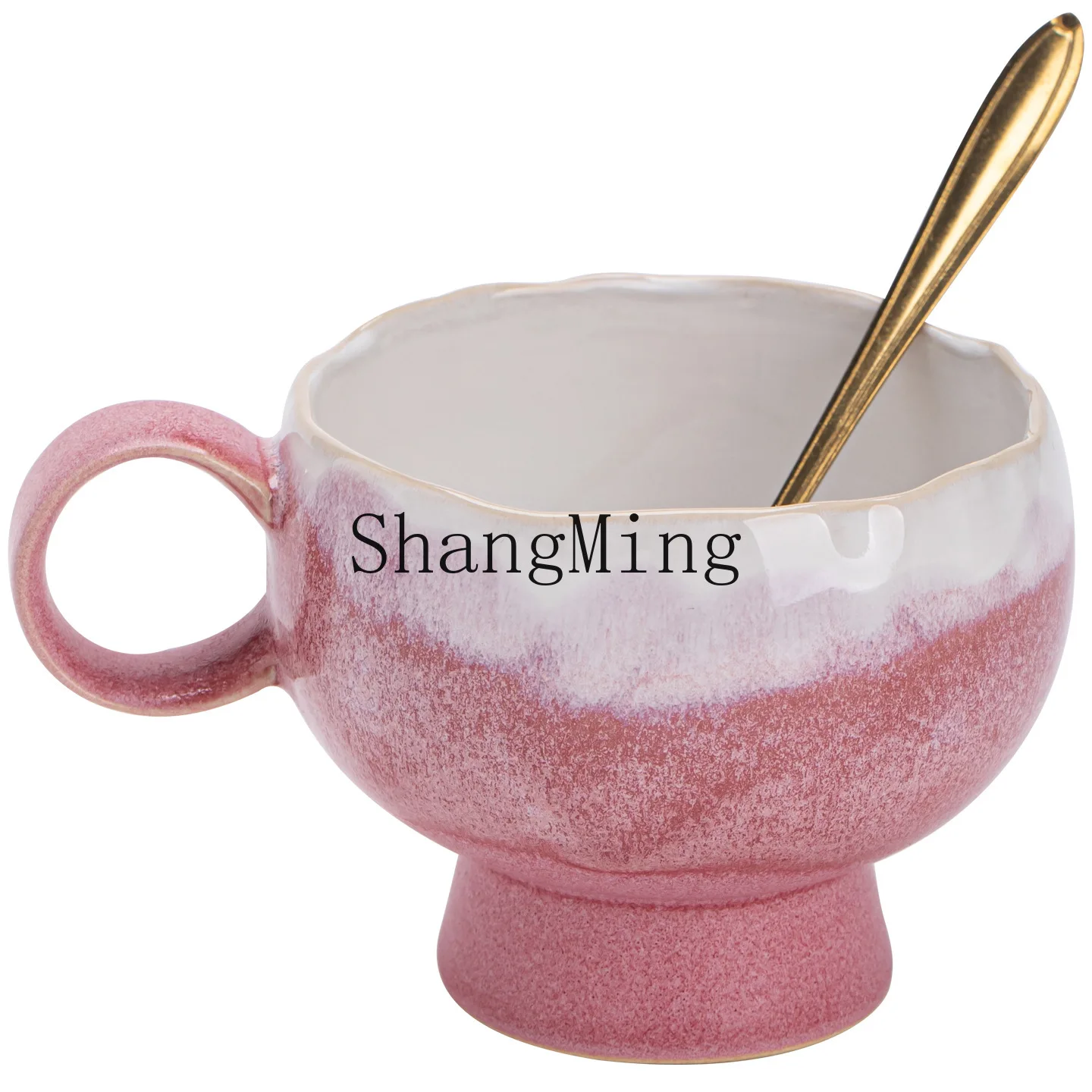 

DSA ceramics gradual change blue red glaze coffee cup home office high value exquisite breakfast afternoon tea cup