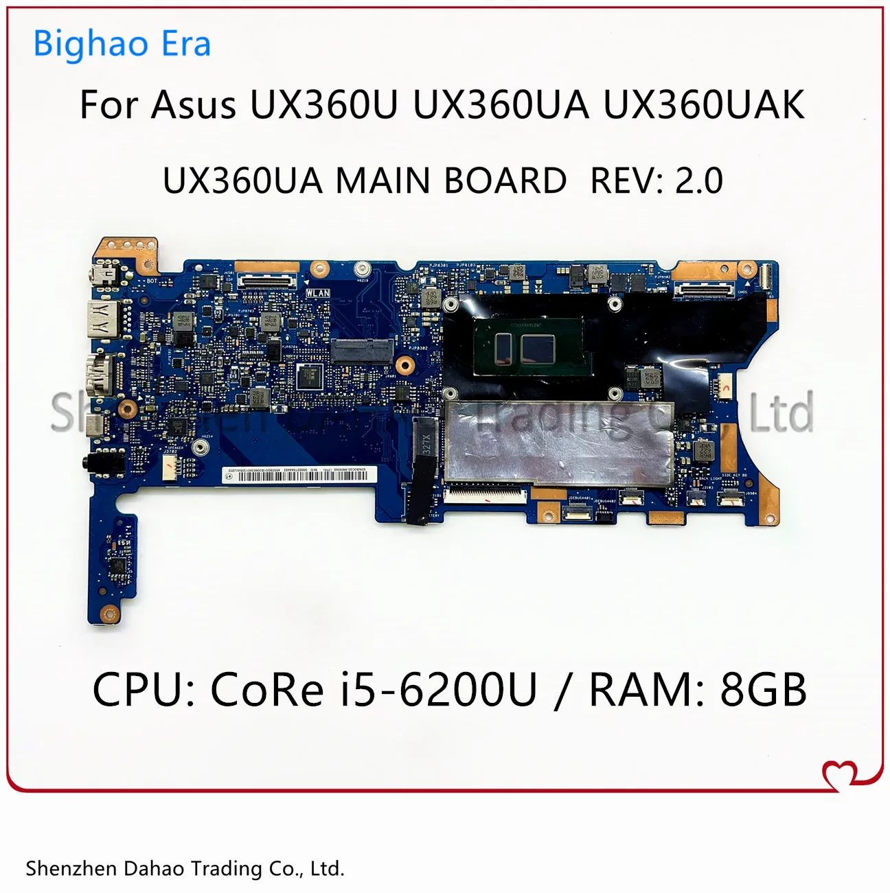 

UX360UA Mainboard For Asus Zenbook UX360U UX360UA UX360UAK Laptop Motherboard With i5-6200U CPU 8GB-RAM 100% Fully Tested