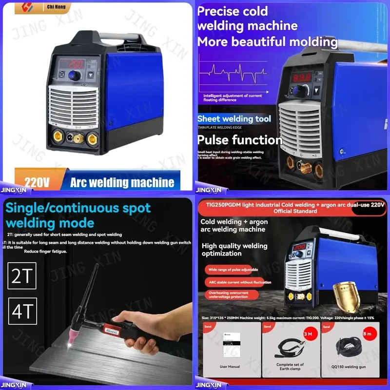 Custom for 220V Cold Welding Machine Argon Arc Dual Purpose Small Multi Function Pulse TIG Welder for Stainless Steel Repair