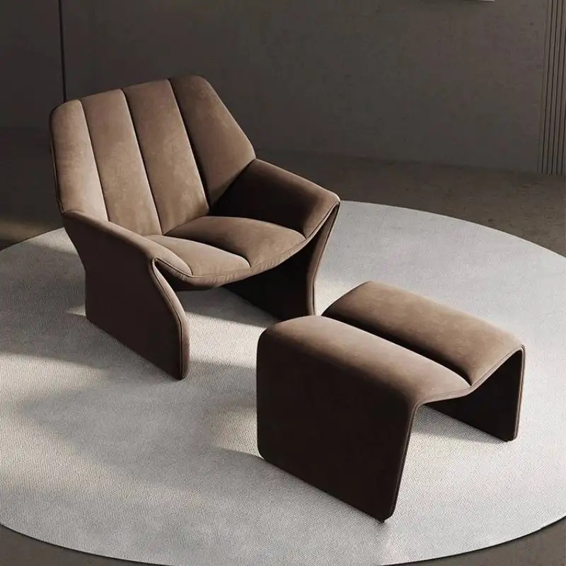 Nordic marrom cadeiras da sala de estar design relaxante luxo designer cadeiras da sala adulto quarto sedie da soggiorno móveis
