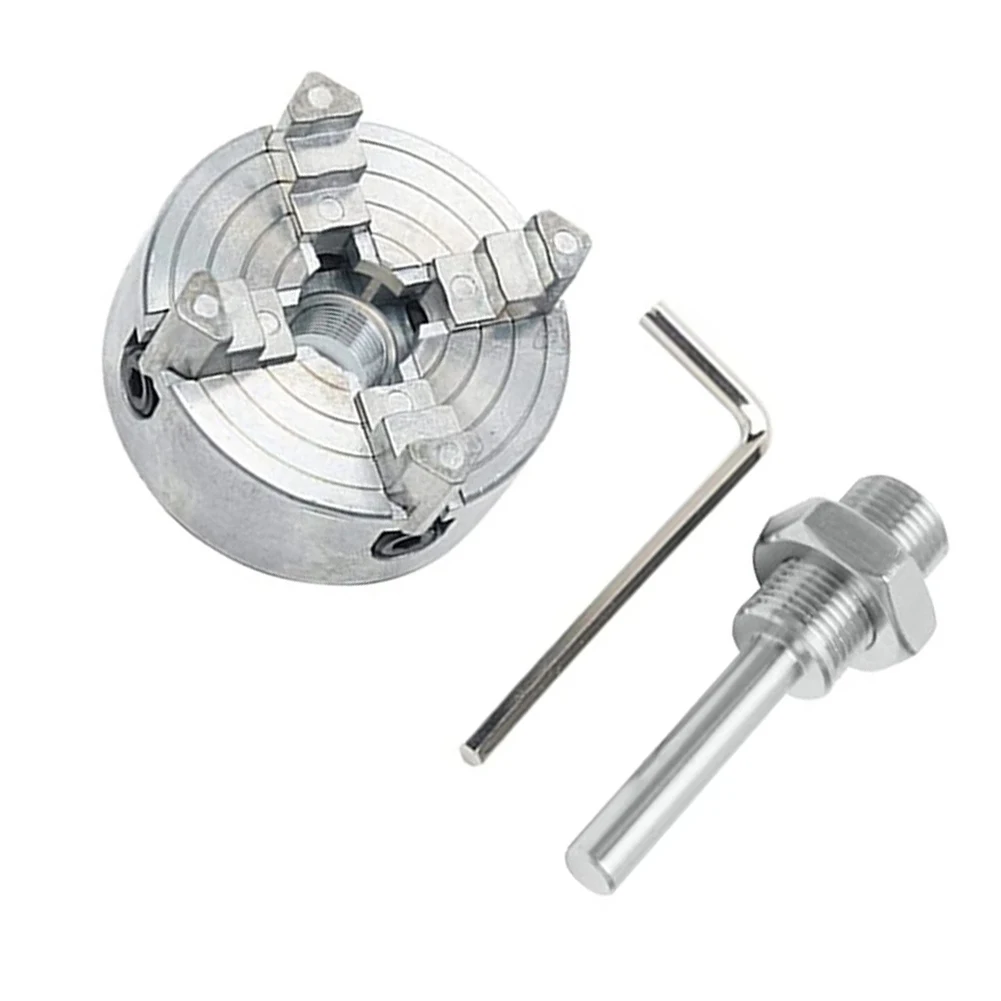 Four-Jaw Chuck Z011A Manual Chuck Clamp  For Mini Drill Chuck For Metal  For Metal, Wood, Non-ferrous Metals, Plastic Machining