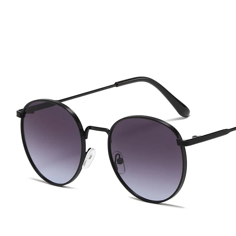 LONSY Round Metal Classic Sunglasses Women Vintage Brand Designer Small Oval Sun Glasses For Female Shades Female Eyewear UV400