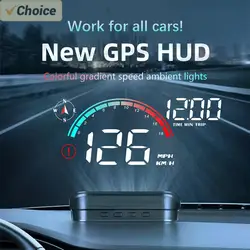 Car Head Up Display HUD Universal Digital GPS Speedometer Projector Screen Dashboard Odometer with Overspeed Alarm For Car