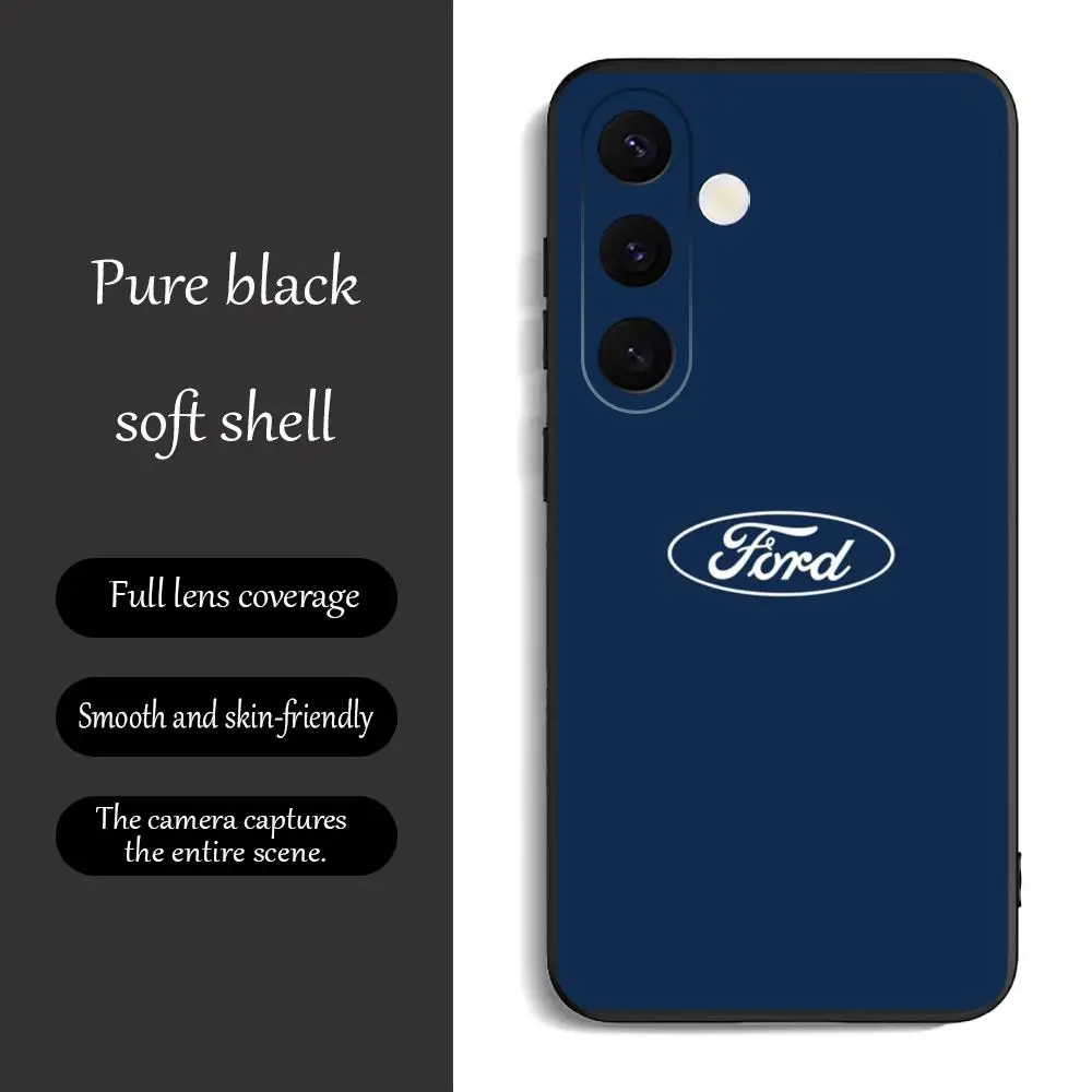 Super brand car F-fordes Logo Phone Case For Samsung Galaxy A16 A56 A36 A26 A06 A55 A54 A15 A35 A25 Soft Black view 6
