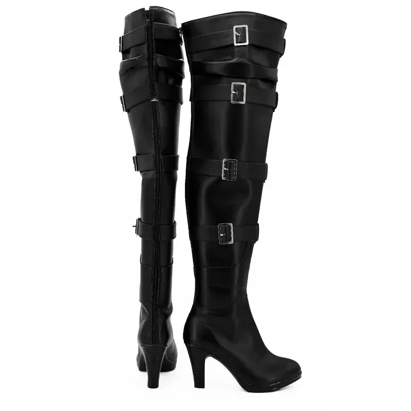 Botas cosplay CyYennefer feitas sob medida para homens adultos e mulheres sapatos cosplay