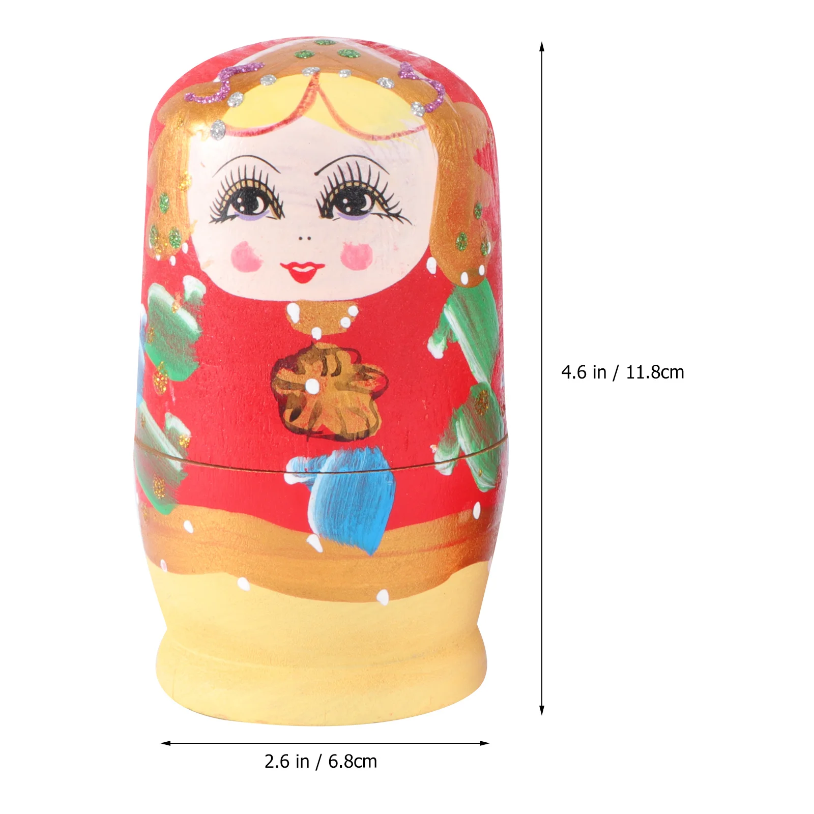 5 قطعة مجموعة التعشيش الخشبية الروسية نمط الكرتون الحلي الزخرفية صندوق مجوهرات حامل الحلوى لعبة التعشيش