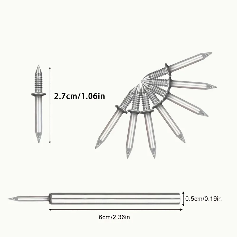 100PCSSkirting board two-way seamless nails, invisible nails, double-headed nails, wood veneer fixing nails, claw nails