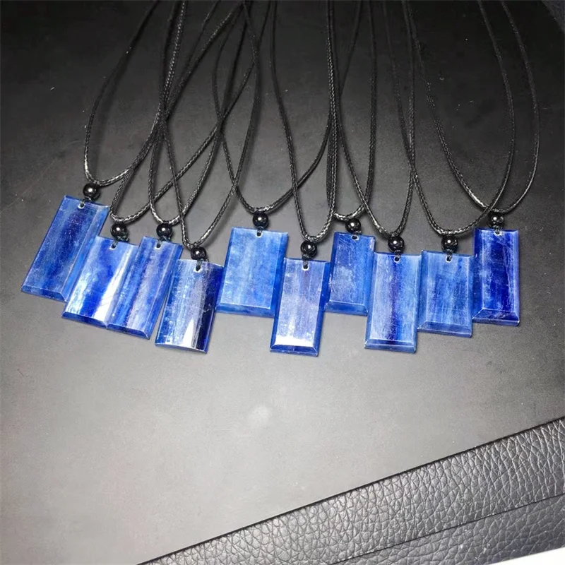 Natural Kyanite Pendant For Women Man Fengshui Trendy Exquisite Birthday Christmas Jewelry Gift 1PCS