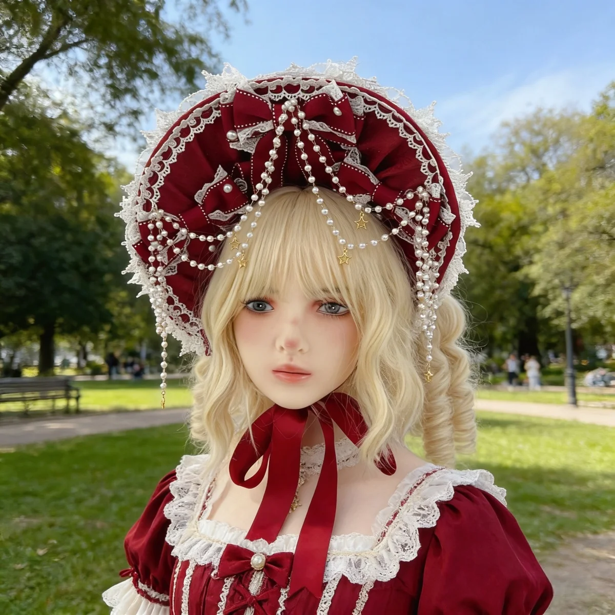 Bonnet victorien pour femme, b - Women'S Victorian Era Accessories avis et prix