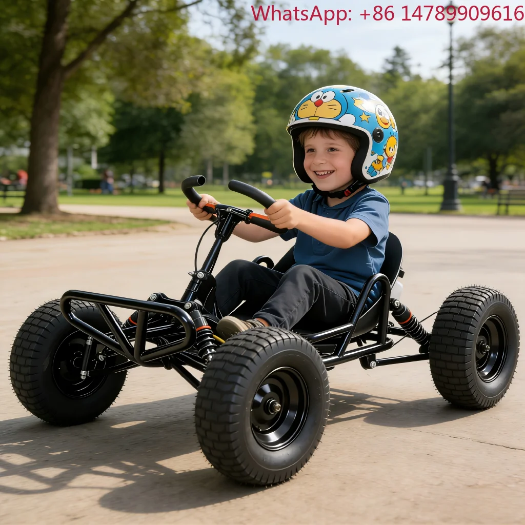 Véhicule tout-terrain, kart à pédales tout-terrain, monoplace, à essence, à 4 roues, avec châssis tubulaire, buggy de course pour adultes, 4 temps, à essence, pour l'extérieur