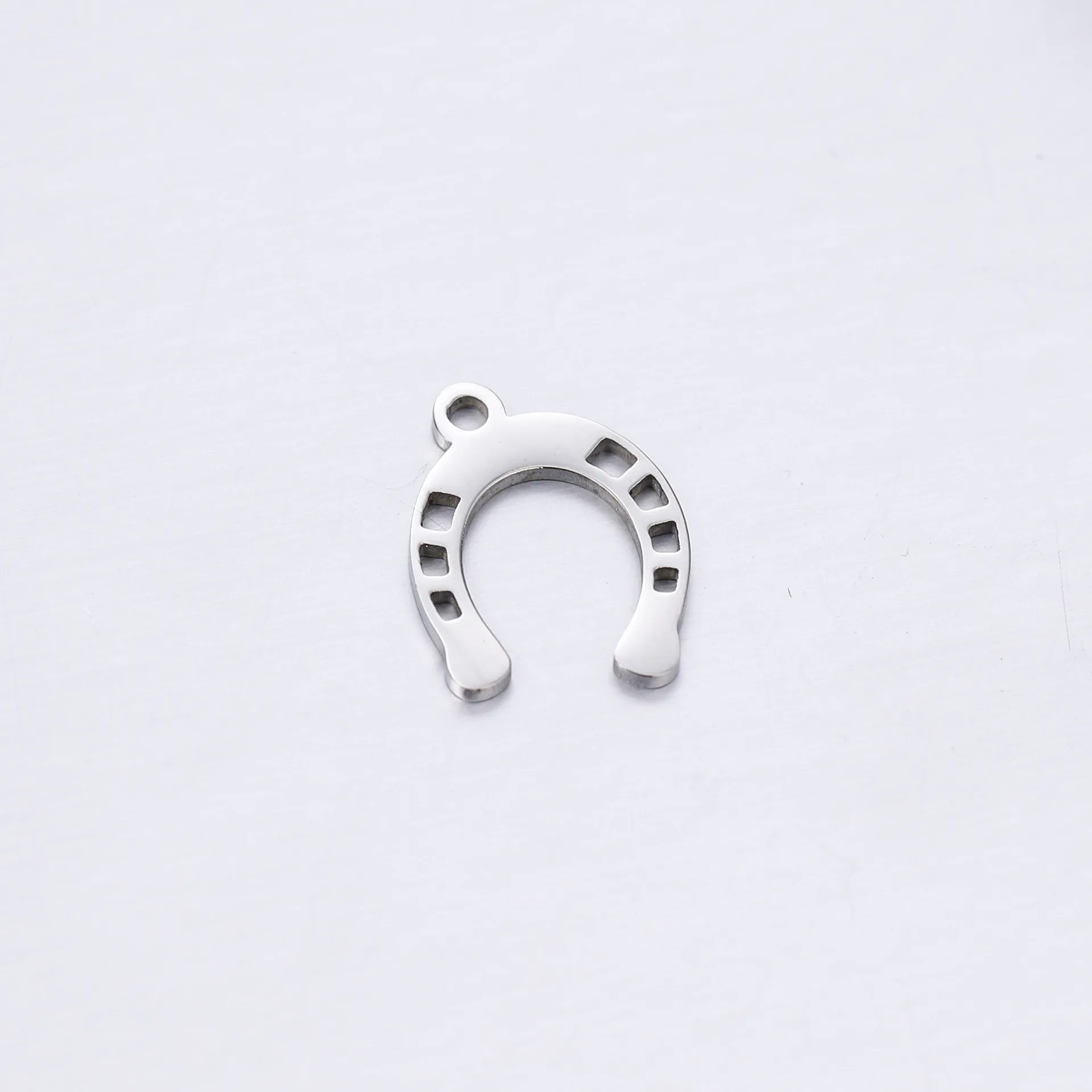 5pcs/Lot Stainless Steel Pendant of U-shaped Horseshoe Charms forEarrings Necklace Bracelet Making Jewelry Accessorie Supplies