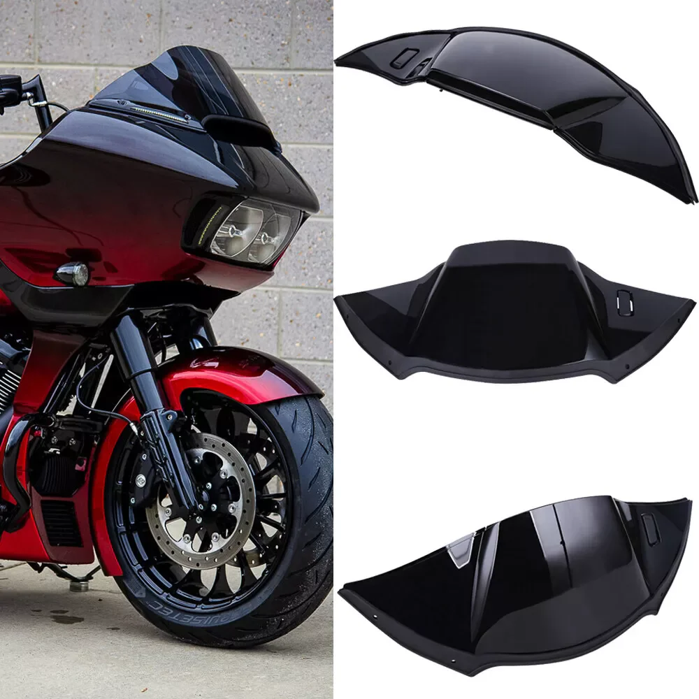 Harley motorcycles harley road glide black top air duct piece cover fairing for 2015+