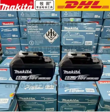 NEW Original Makita 18V 6.0Ah Powerful long-lasting Rechargeable Battery+electric drill+charger ,For Makita Power Tools Battery