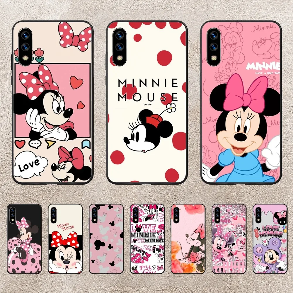 M-Minnie Mouse D-disney Phone Case For Huawei Mate P10 P20 P30 P40 P50 Smart Z Honor 50 60 70 Pro Lite Black Case