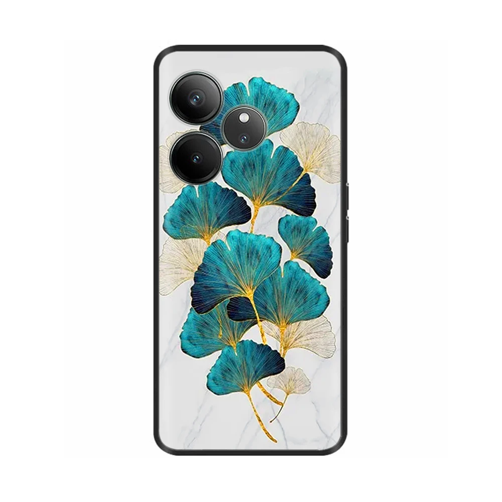 For Realme GT 6 Case Cover Stylish Flower TPU Soft Silicone Back Cover for Oppo Realme GT 6T GT6 Phone Cases Fundas Shockproof