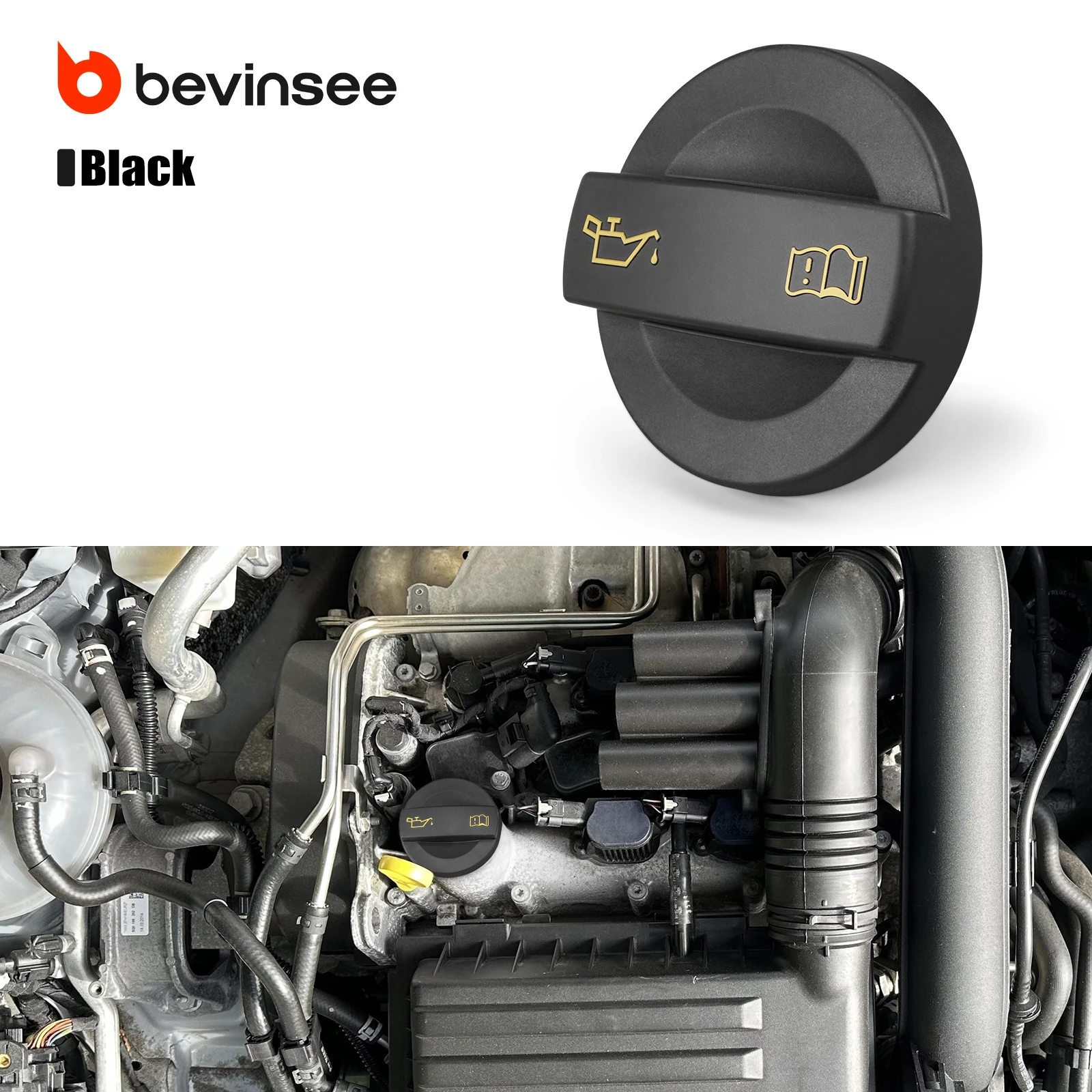

Engine Oil Filler Cap for EA211 for VW Up! for Golf MK5 MK6 MK7 MK8, for Audi A1 A3 RS3, Replace 04E103485,04E103485A,04E103485B