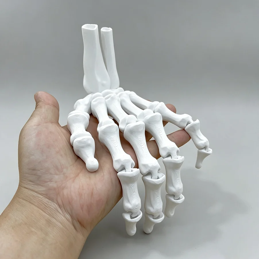 3D Print Halloween Skull Hand Joint Movable Ornaments Gift