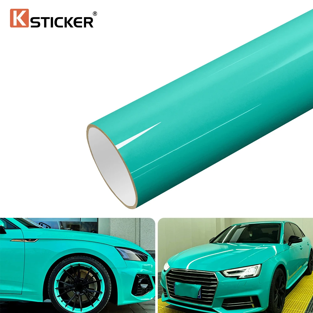 DIY Car Wrap Vinyl Scratch Resistant Crystal Turquoise Color Change Film for Auto Vehicles Motorcycle Self Adhesive Sticker