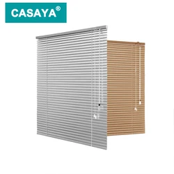 Customized Size Venetian Blinds 25mm slat, Waterproof Thick Aluminum Window Roller Shutter, White, Grey, Silver, Gold, Black