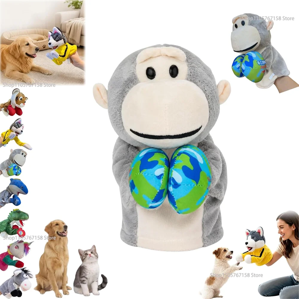Punching Puppet Animal Boxing Puppet,Shark Puppets Kung Fu Husky Gloves with Sound Funny Gifts for Small Dogs and Cats Gift