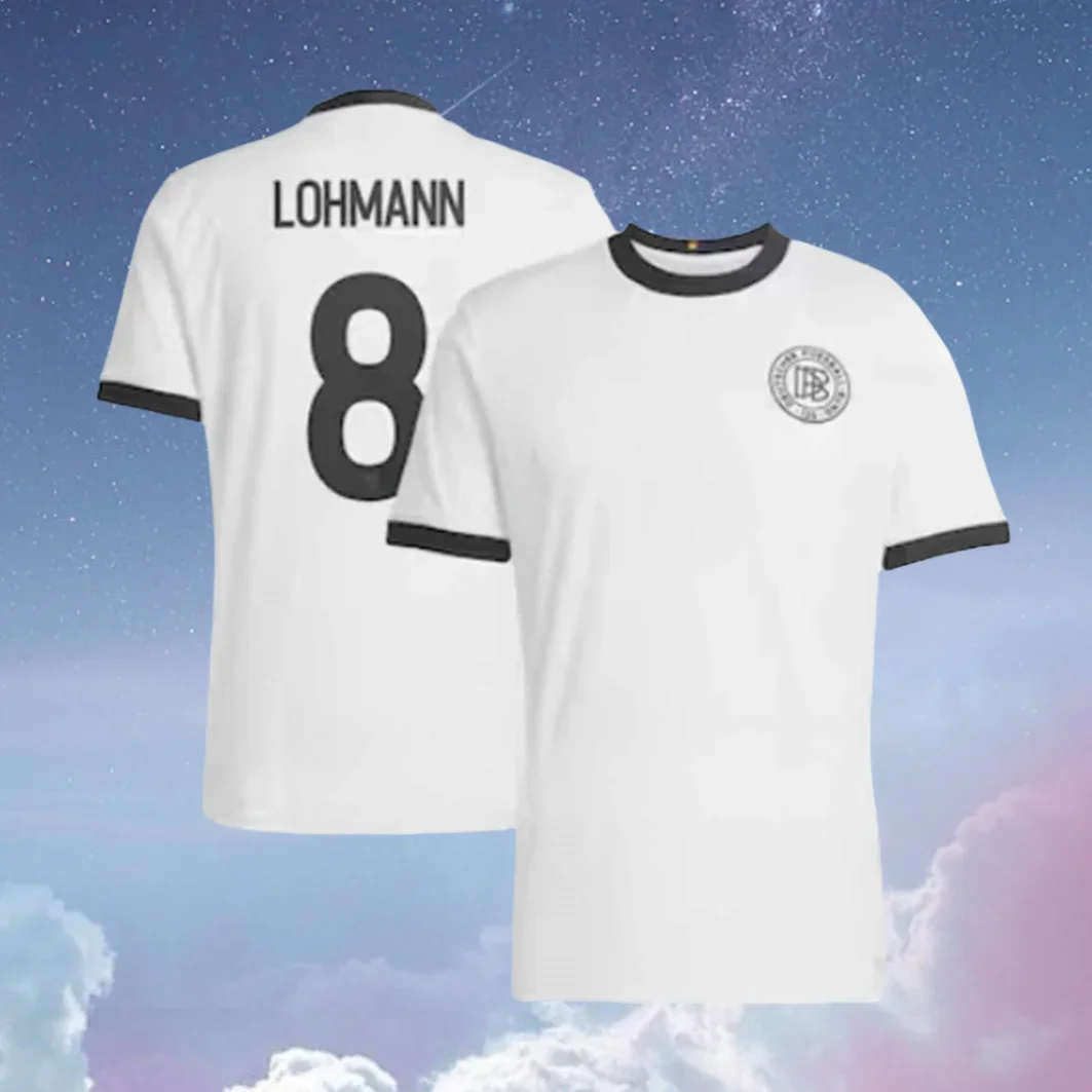 

New National Team Jersey German Home 125th Anniversary Men's Short-sleeved Football Training Jersey 3D Printing Breathable