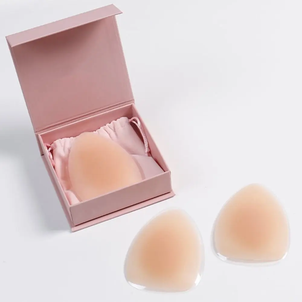 

Новый треугольный липкий бюстгальтер без бретелек, невидимый силиконовый клейкий бюстгальтер с подкладкой, женский пуш-ап