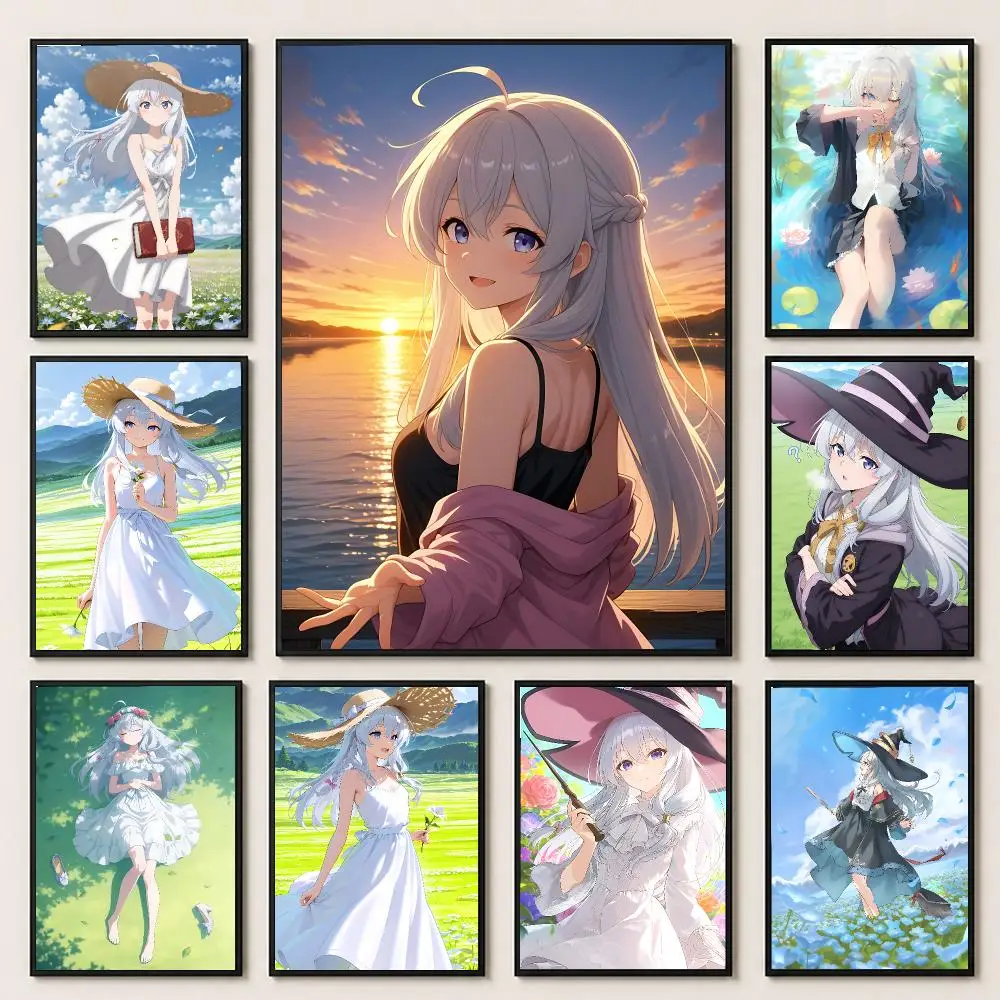 anime Wandering Witch The Journey of Elaina Poster HD Poster Warm Home Decoration Suitable for Bedroom and Living Room Gifts