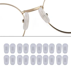 10 Pair Unisex Soft Silicone Nose Pads Push-in Eyeglass Nose Pads Eyeglass Nose Pads Thin for Students Teens