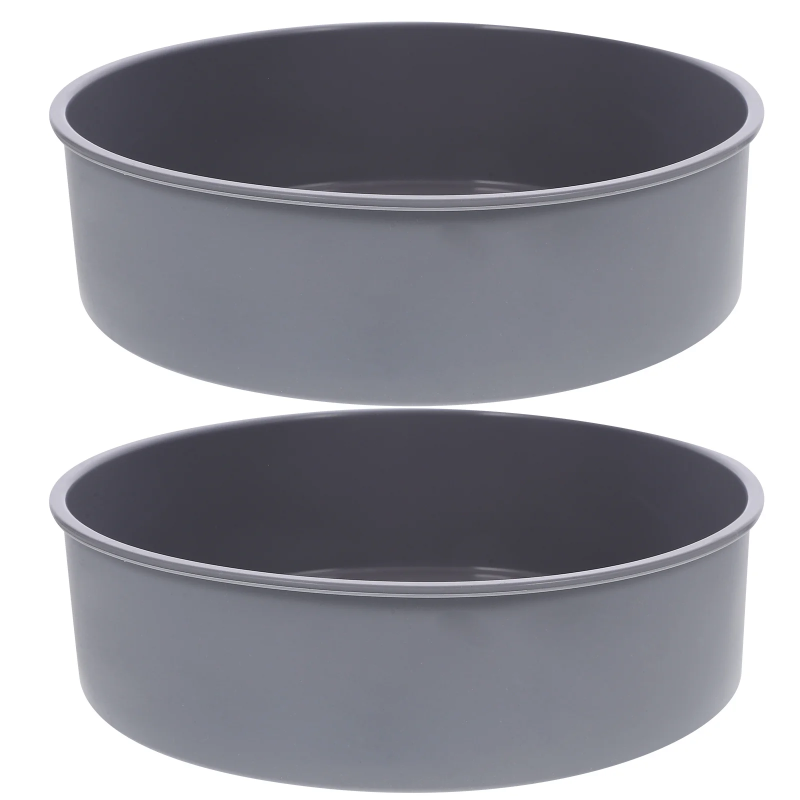 

2pcs Silicone Cake Mold Nonstick Round Baking Pan Heat Resistant Washable Easy Release For Baking Diy Cheesecake Muffin Cake