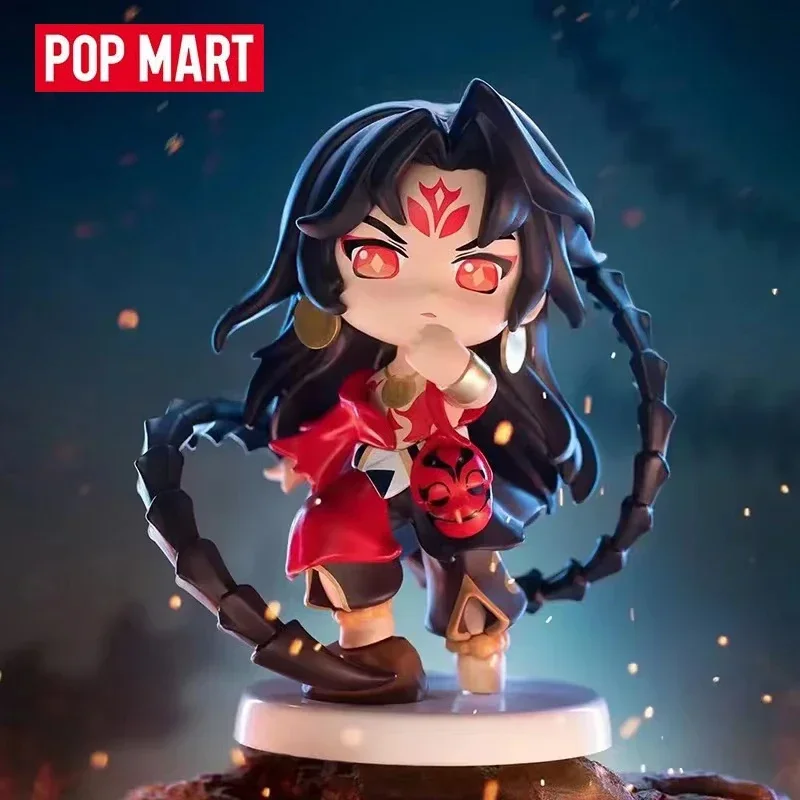 POP MART Onmyoji Series 6 Guess Bag 100% Original Toys Doll Cute Action Anime Figure Desktop Ornaments Collection Gift