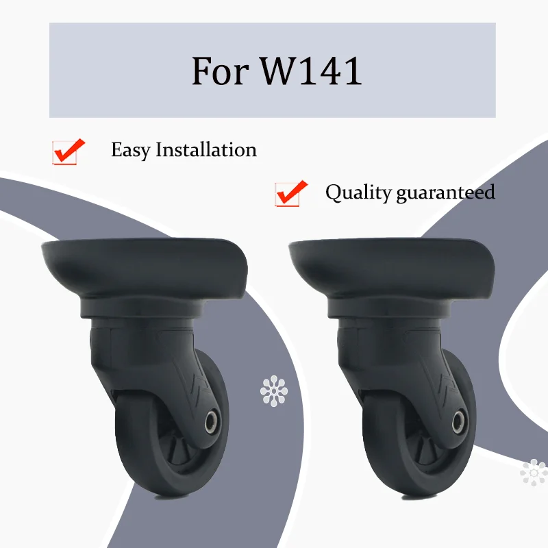 

For W141 Reinforced Rubber Swivel Castors Premium Luggage - Silk-Smooth Movement 100% Silent Operation