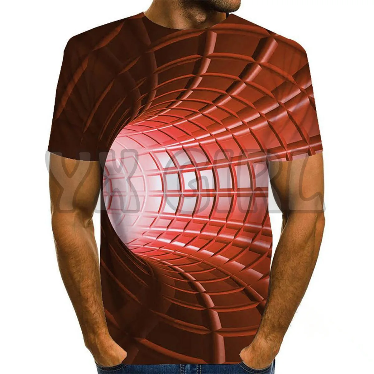 2022 Summer Fashion Men t shirt Tunnel Thru The Air 3D All Over Printed T Shirts Tee Tops shirts Unisex Tshirt