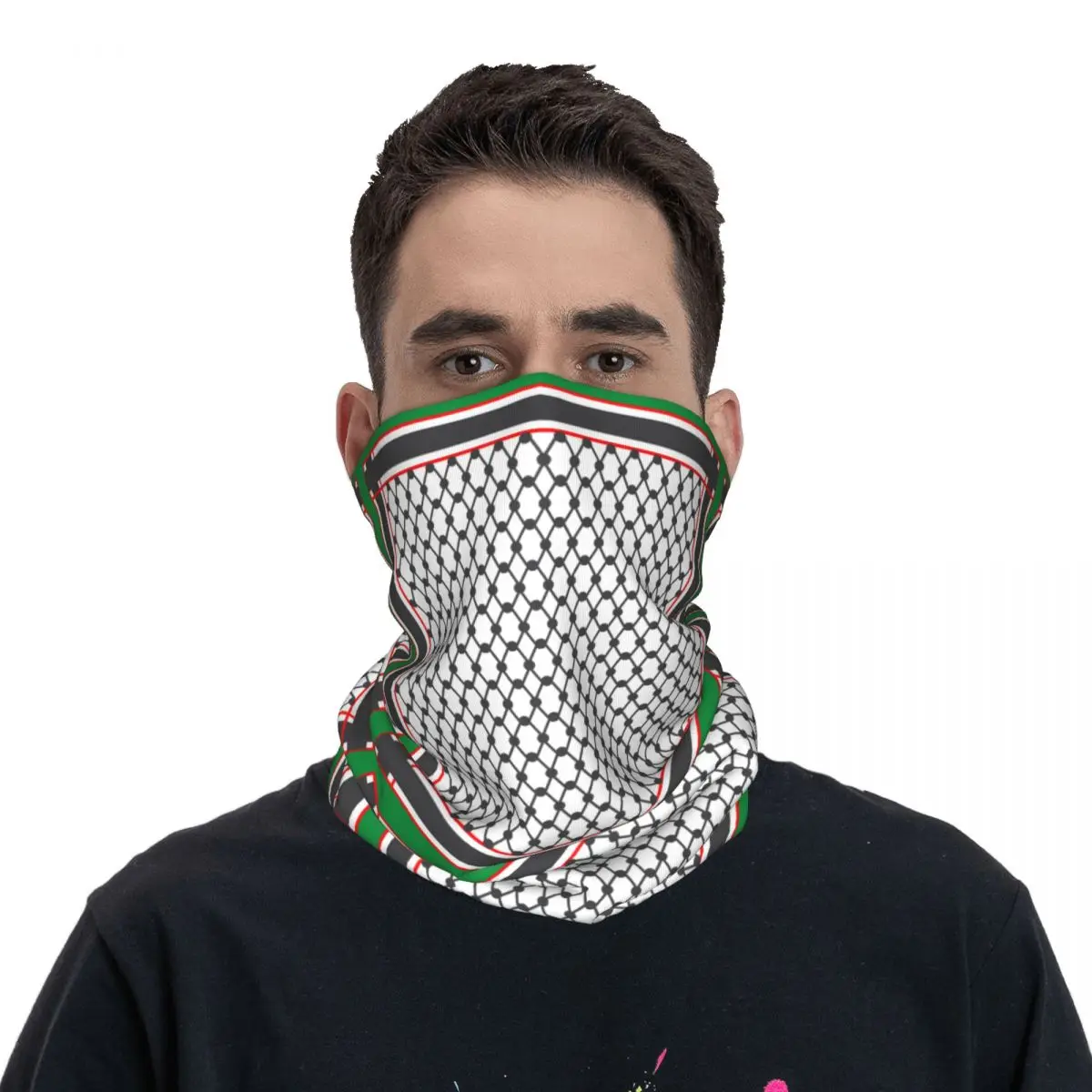 Palestine Accessories Neck Gaiter Motocross Motorsports Wrap Scarf Multi Use Riding Headband