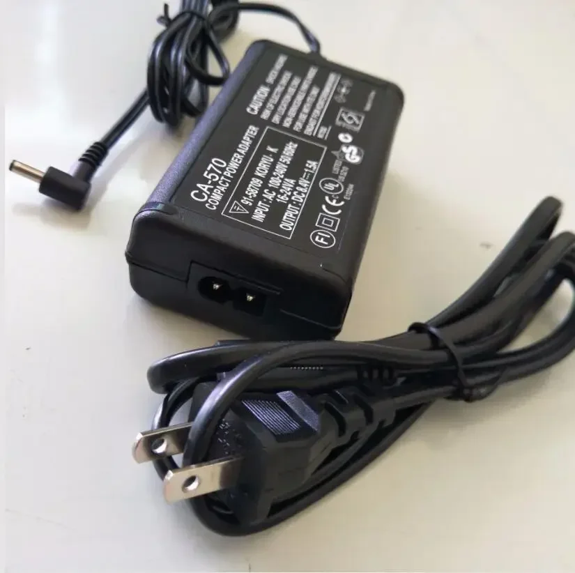 CA-570 AC محول شاحن متوافق لكانون HFM400 HFM32 XA20 XA25 FS21 FS22 FS200 FS300 HF10 HF11 HF20 HF100 HF200 HF M31