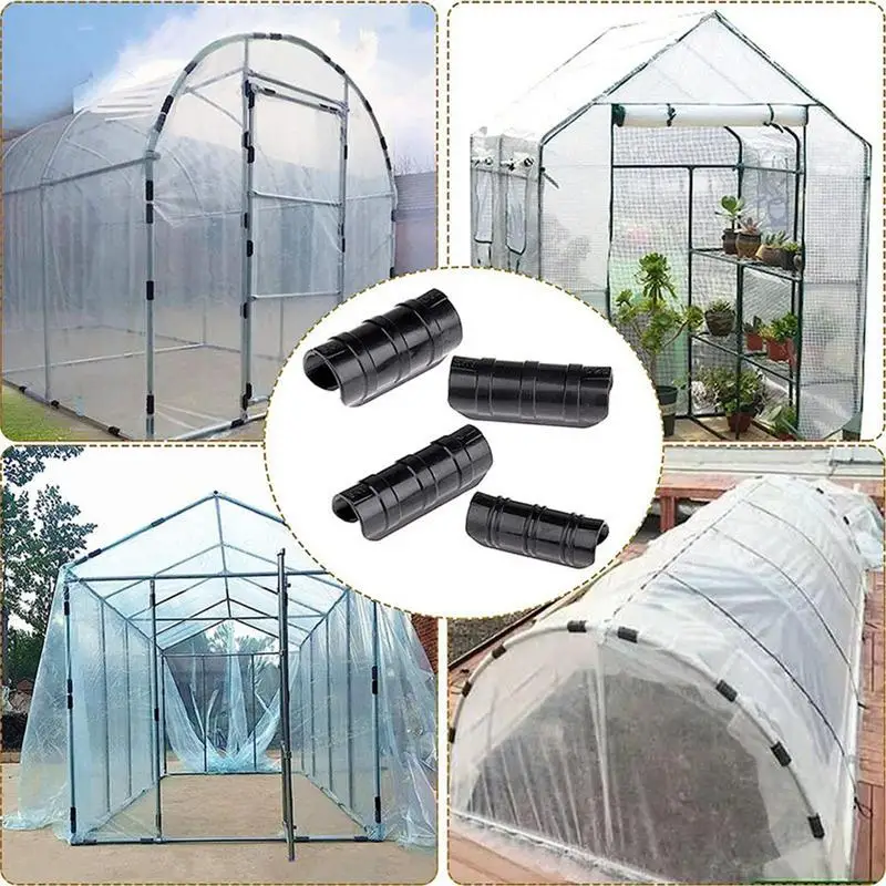 10PCS Greenhouse Frame Pipe Tube Snap Net Clamps Greenhouse Clips For PVC Pipe Greenhouse Films Sunshade Nets Row Covers Shelter