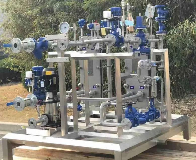 Non-standard Heat Recovery Skid Factory Customized Solutions Bellows Sealed Stop Valve Safety Valve Steam Flow Meter  on Sales