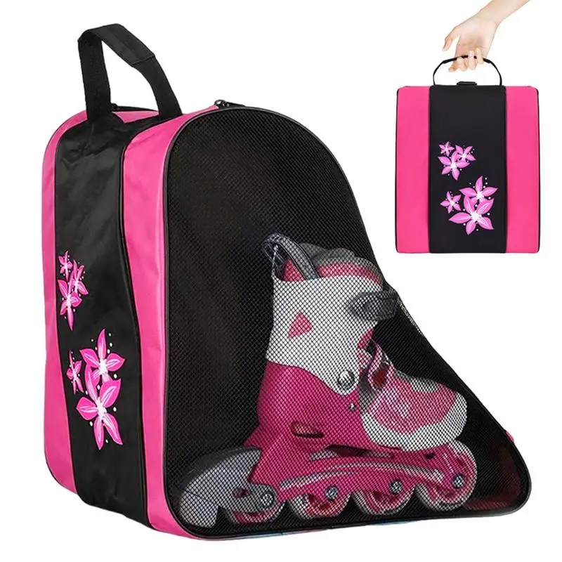 

Roller Skate Bag Skates Shoes Storage Bag For Girls Boys Clothes And Water Bottles Organization Bag For Skating Lovers Beginners