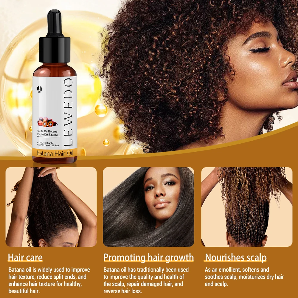 30ml Batana Anti Hair Loss Spray 50ml Batana Hair Growth Essence Oil Repair Damaged Prevent Split Ends Fast Regrowth Hair Oil