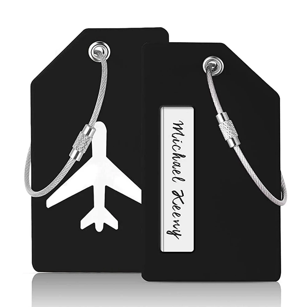 

Color Fashion Silicone Luggage Tag Men Women Boarding Baggage Name Tag Suitcase Address Label Holder Portable Travel Accessories