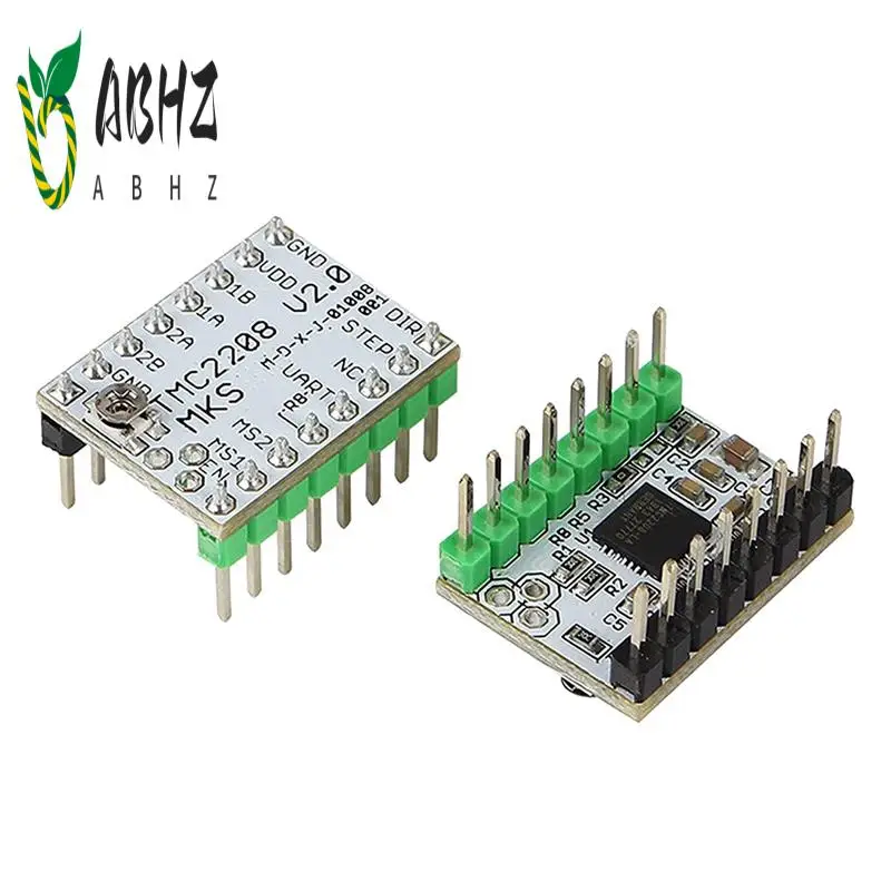 

ABHZ-MKS TMC2208 Белый драйвер двигателя Драйвер двигателя печатной платы Сверхтихий/низкий нагрев для платы контроллера MKS Sgen L V1.0/Gen L V2.0 (5 шт.)