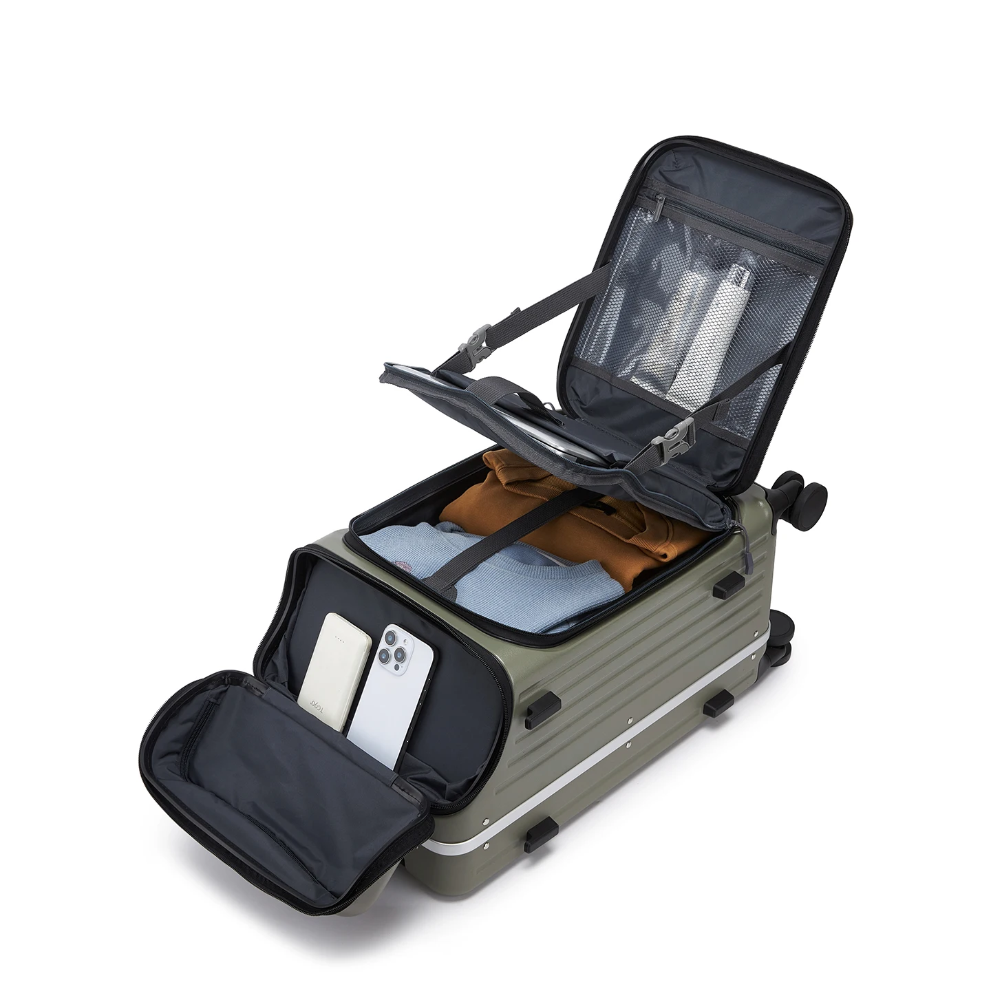 

Trolley Luggage 20" Aluminum Frame Rolling Luggage Case Travel Suitcase on Wheels Combination Lock Carry on Luggage