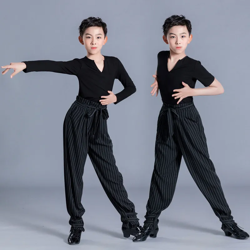 

Boys' Latin dance practice suit Children's Latin dance costume competition performance clothing Summer Stage costumes