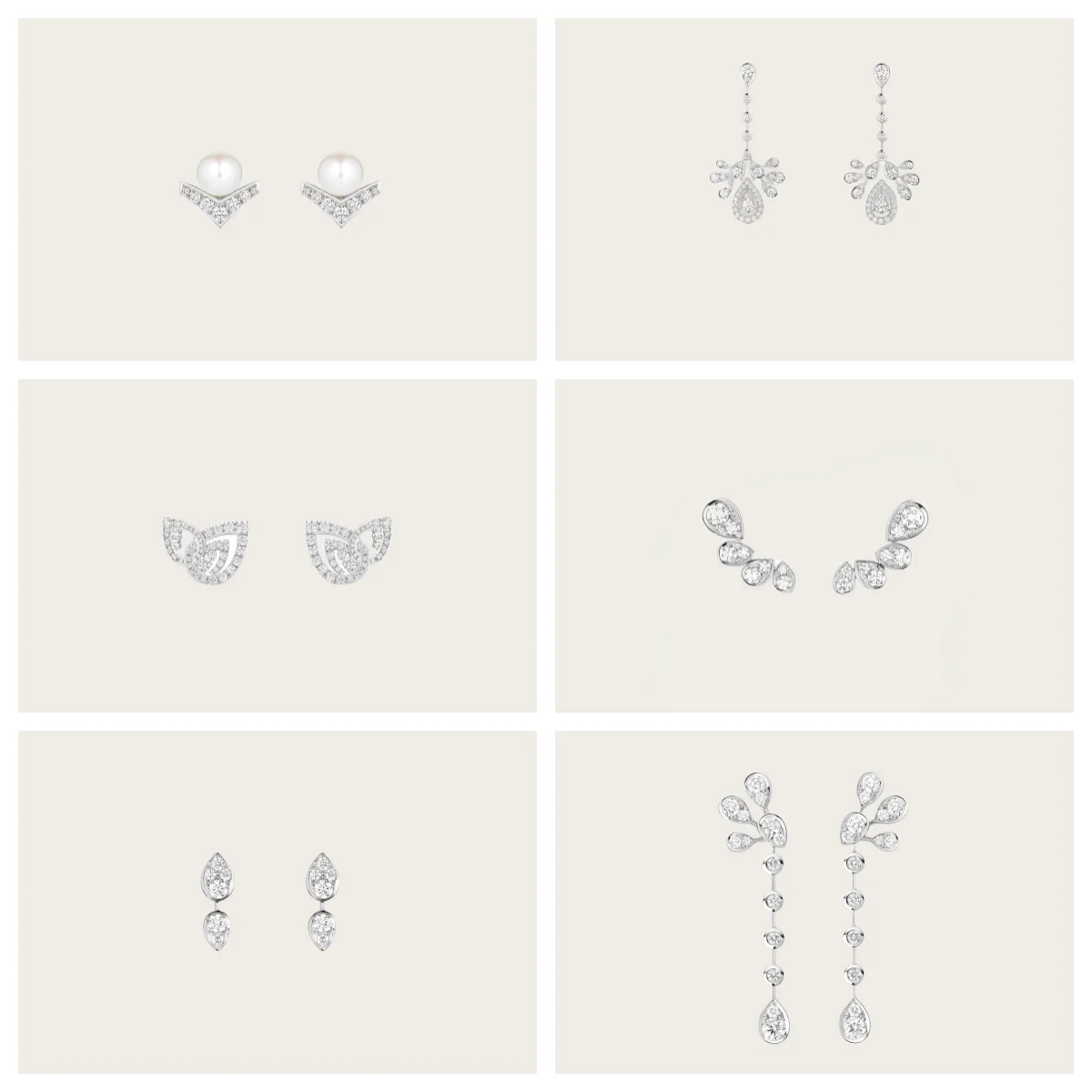 

S925 Sterling Silver, Chaumetes, Minimalist Diamondist, Representative of Noble Luxury, Earrings