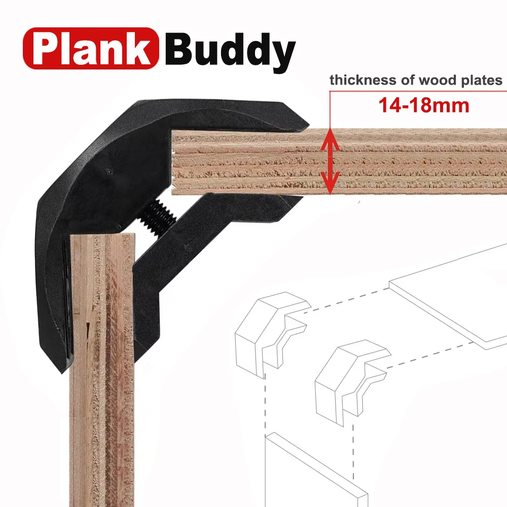 8 buah bagian penghubung furnitur, potongan struktural, pelat koneksi 90 °, pertukangan DIY klip