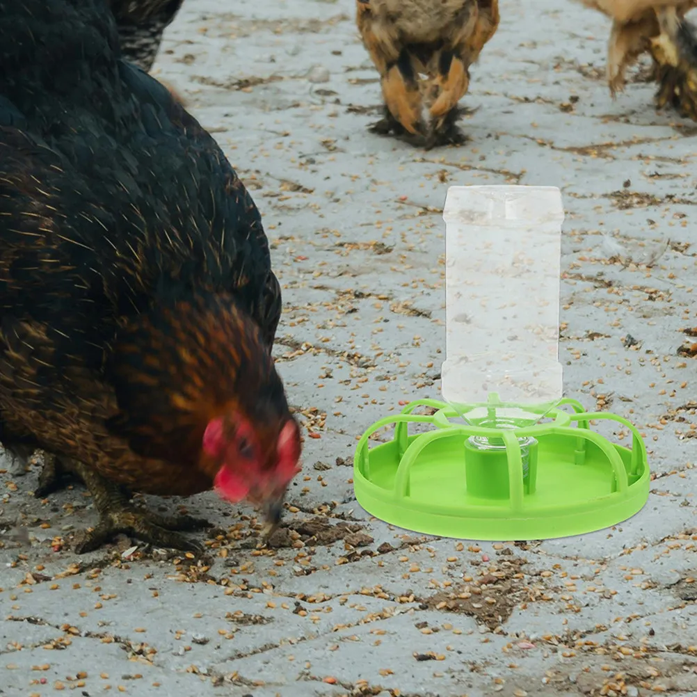 2Sets Quail Feeder Plastic Poultry Food Container Large Capacity Efficient Feeding Tray for Chickens Small Animals Chicks