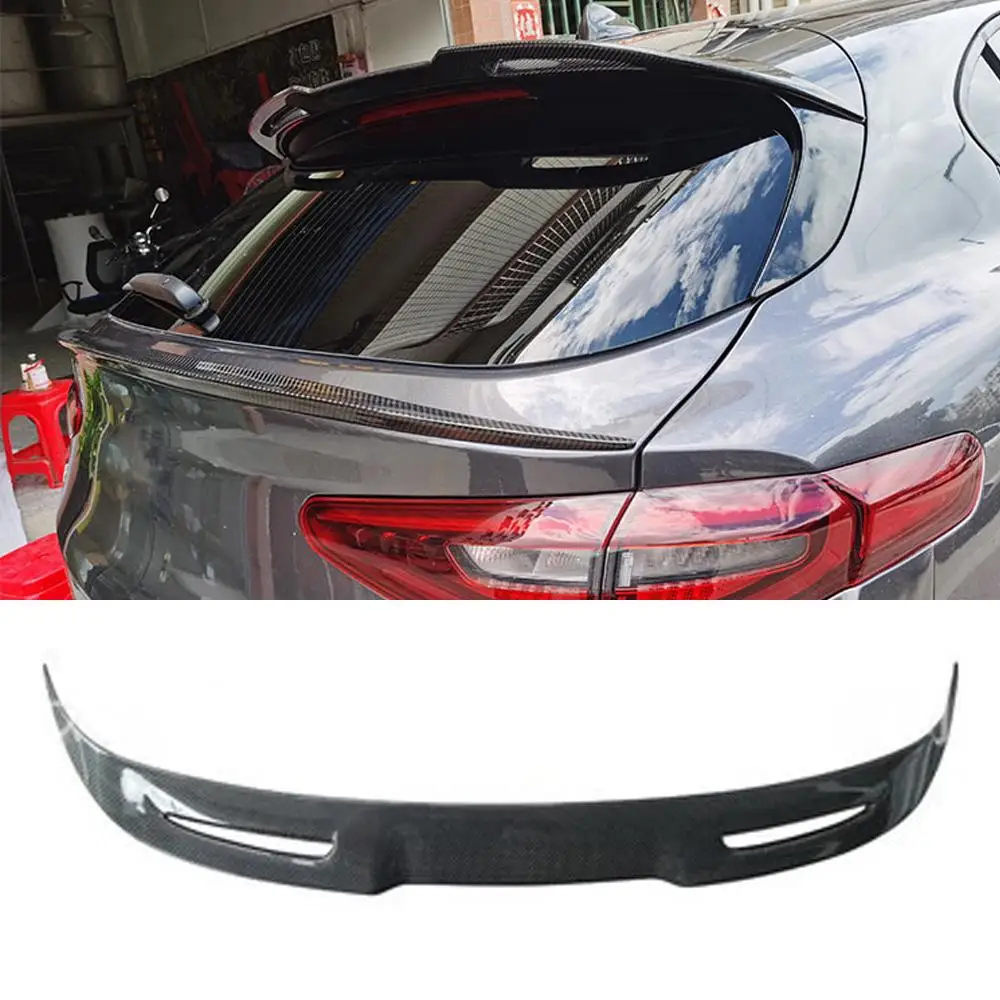 Carbon Fiber Rear Roof Window Lip Spoiler for Alfa Romeo Stelvio Base Sport Ulitity TI Quadrifoglio 2017 2018 2019 Roof Spoiler